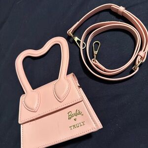Truly Beauty x Barbie Collaboration Mini Purse Pink Crossbody Bag- Like New